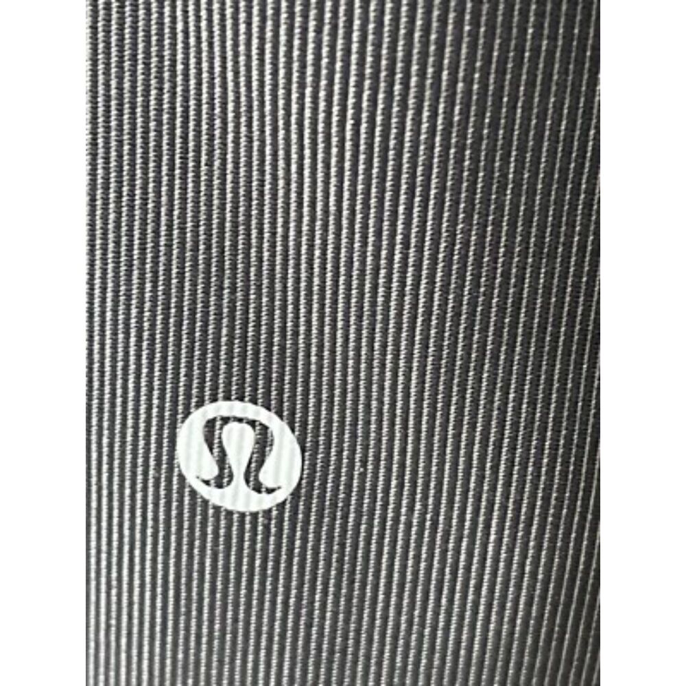 Lululemon Base Pace High-Rise Tight 25" Stripe Ribbed Black Gray EUC size 4 - Picture 6 of 7